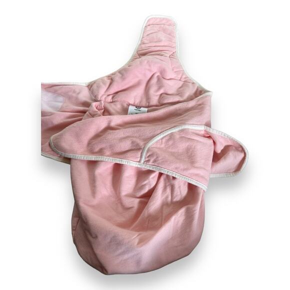 Ergobaby Sleep Tight Swaddler Pink Natural Cotton Knit Terry M/L 12-18 lb 2-6 Mo - Picture 4 of 8